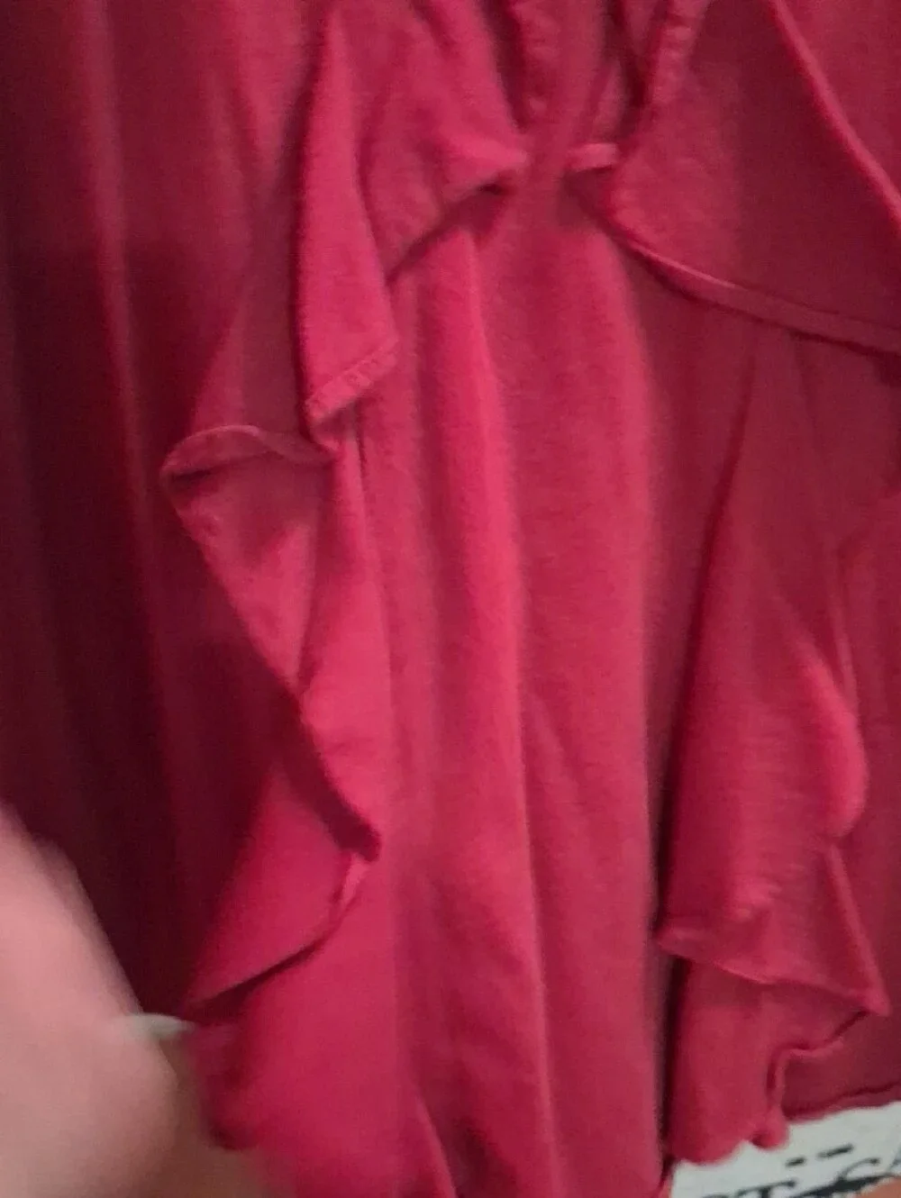 Ralph Lauren Toddler Girl Red Ruffle Front Cap Sleeve Dress Size 5T